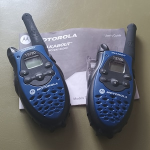 Classic Motorola walkie talkies units