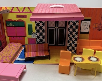 Vintage collectible Barbie doll family unit