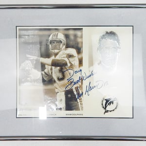 Vintage classic NFL Signed Hall of Fame QuarterBack photo