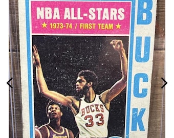 Vintage collectable find  Kareem Abdul Jabbar 1975   basketball Card