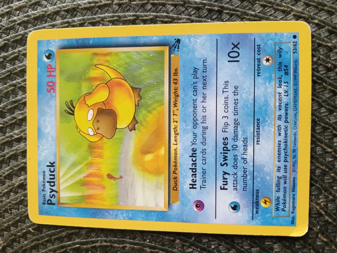 1995 psyduck pokemon card Pokemon Card - Gym Challenge 99/132