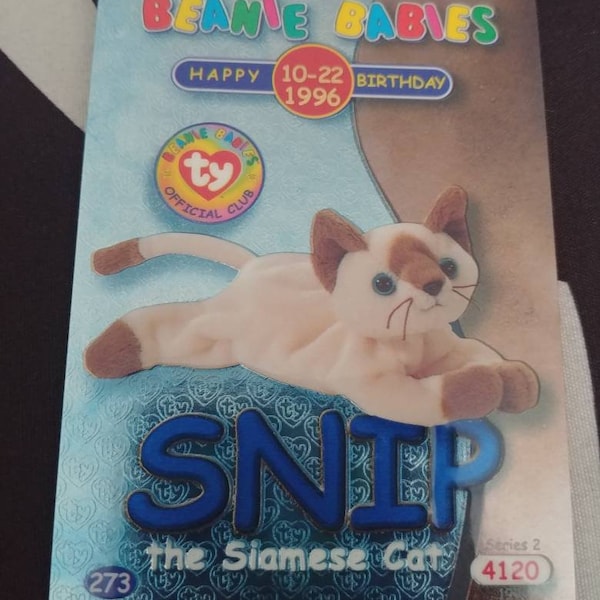 Ty Beanie Babies cards "Snip"