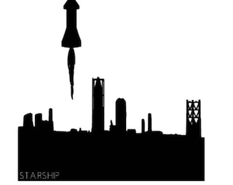 Starship launch pad Custom Decal Stickers