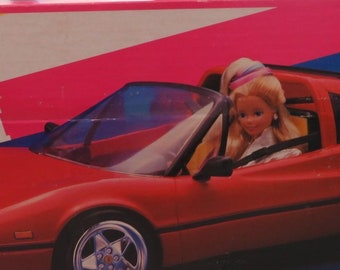 Barbie Red Ferrari Car Model Etsy