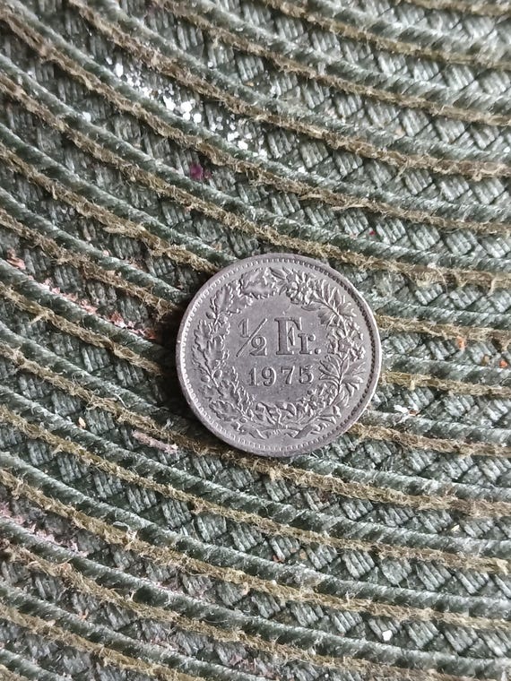 1975年スイス1/2フラン硬貨 - コレクターズアイテム - Etsy 日本