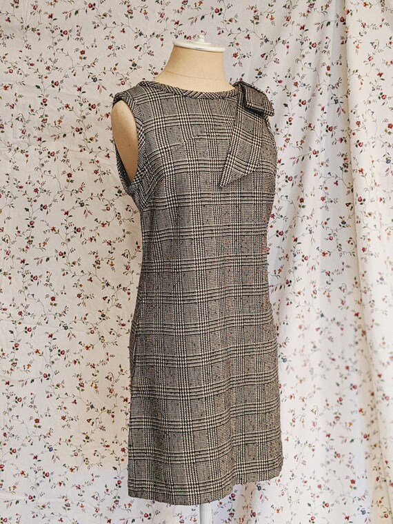 Vintage inspired mini dress plaid mini dress cosy
