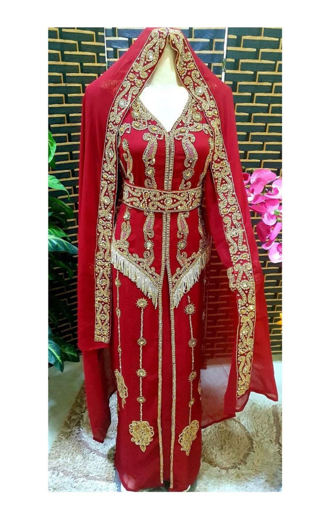 Sale Modern Moroccan Dubai Kaftan Evening African Beach | Etsy
