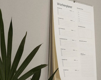 Weekly Planner, Minimalist Planner, Beige, Planner, Calendar, Weekly Calendar
