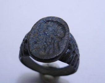 Roman Bronze Ring Emperor Mark Antony 2/3 AD
