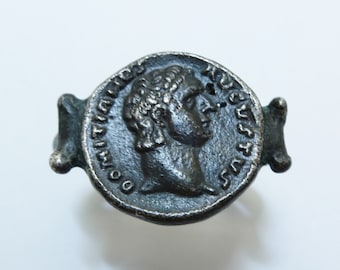 Domitianus Avgustus römischer Silberring 3/4 AD
