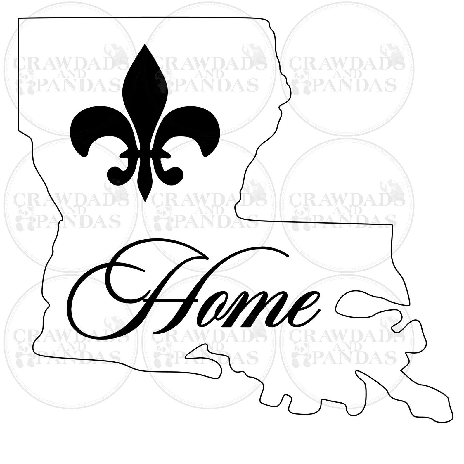 Louisiana home With Fleur De Lis Digital Download - Etsy