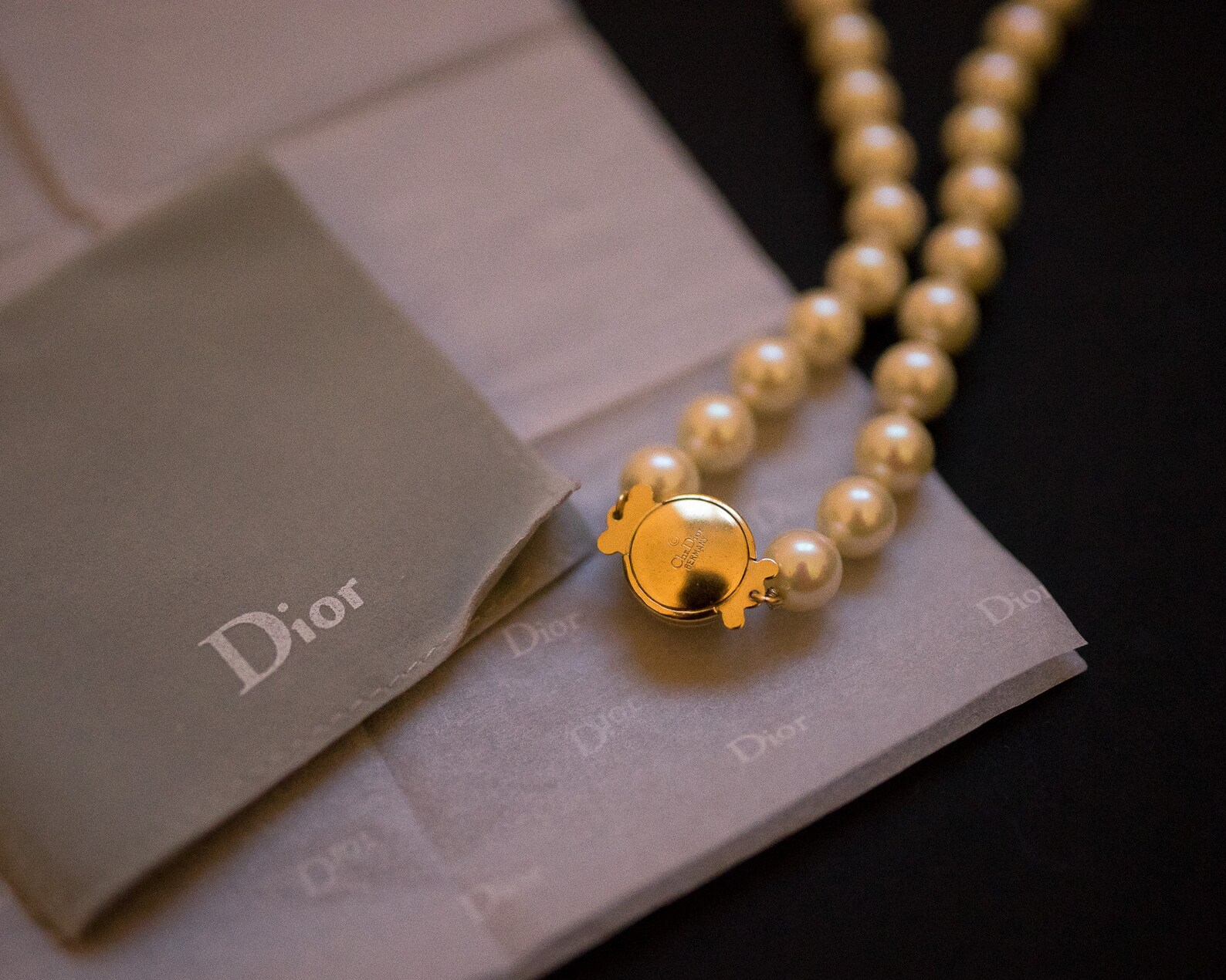 Christian Dior Pearl Necklace Dior Necklace Dior Iridensence Etsy UK