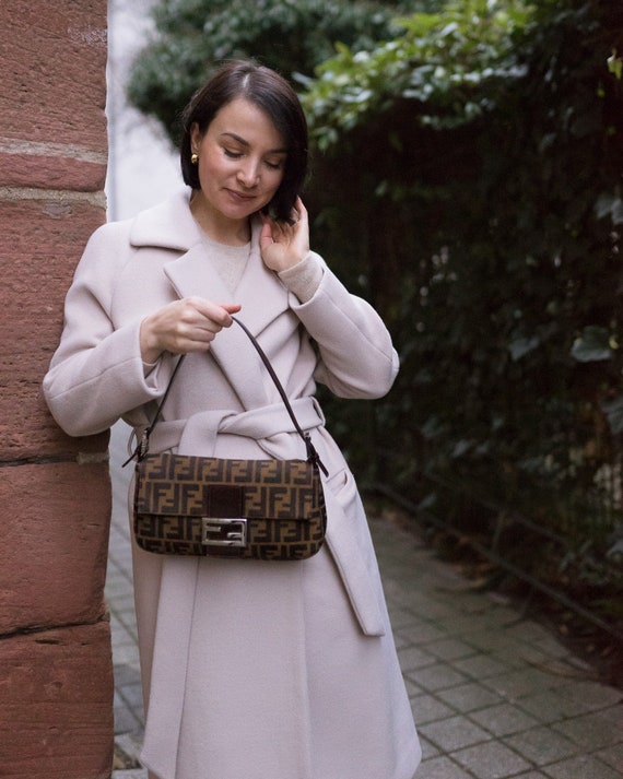 vintage fendi zucca shoulder bag