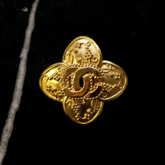 Chanel Vintage Brooch, Chanel Floral Brooch from t