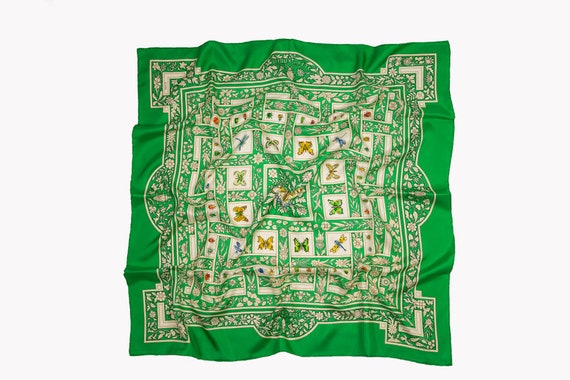 Hermes vintage scarf named "Joyaux de l'ete" by An