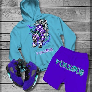 Tiger Hoodie and Short Set