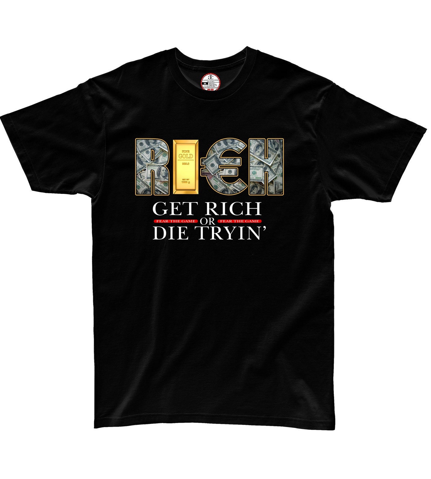 T-shirt - Get Rich - Etsy