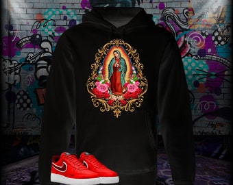 Our Lady of Guadalupe Hoodie , La Virgen Hoodie , Mother Mary Hoodie , Virgen de Guadalupe, Unisex