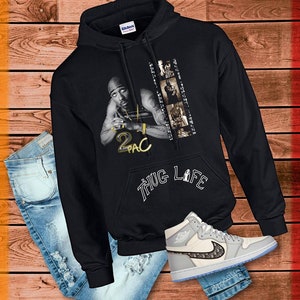 SHIQI 2pac-Tupac Rapper Hoodies Sweatshirt Men Prints Hoodie Sweatshirts  Women Hoody Sweater Fashion Wear Streetwear Hip-Hop Rap  Pullover(Size:XL,Color:Grey) : : Fashion