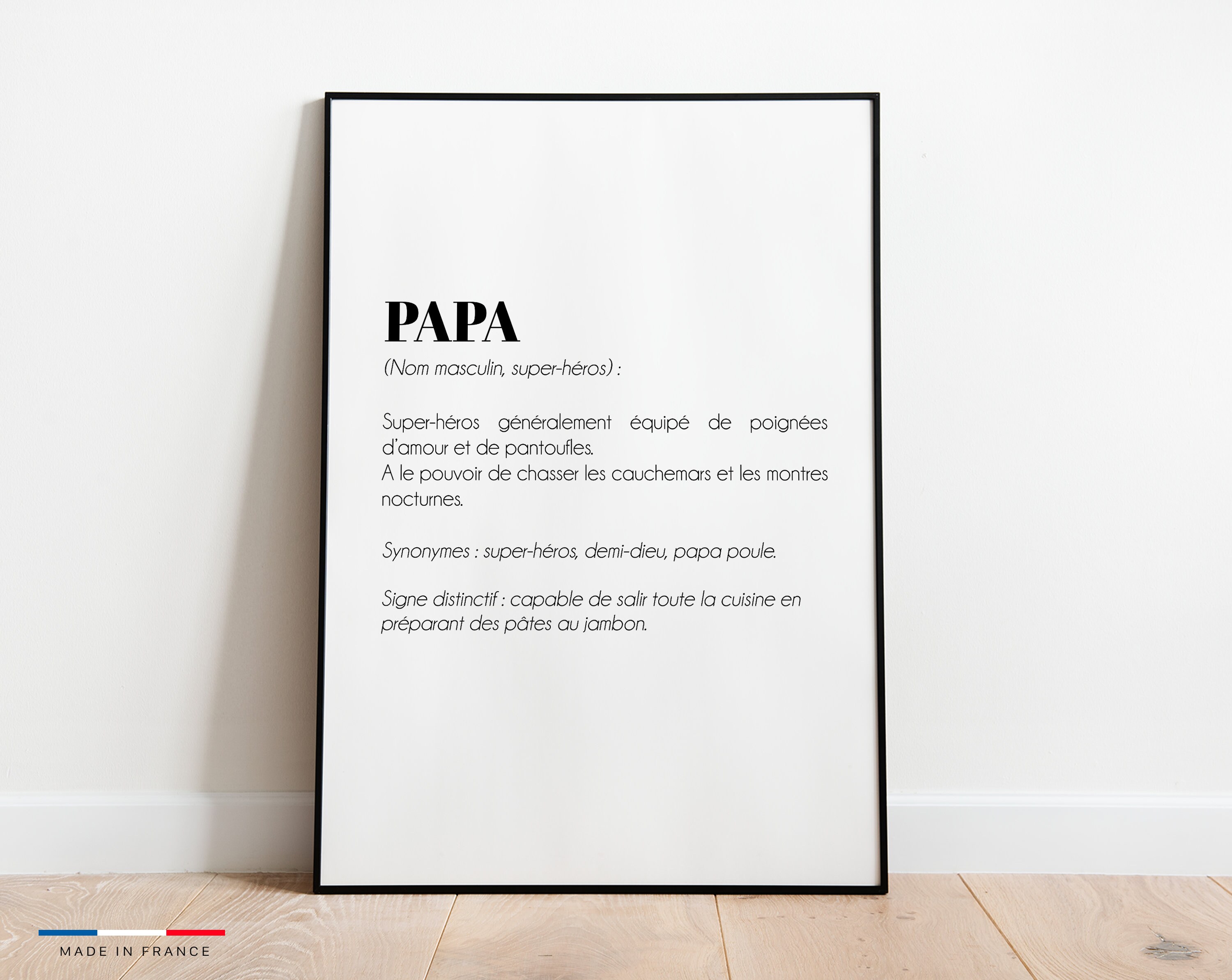 Définition Papa Poule - Affiche Pour La Fête Des Pères