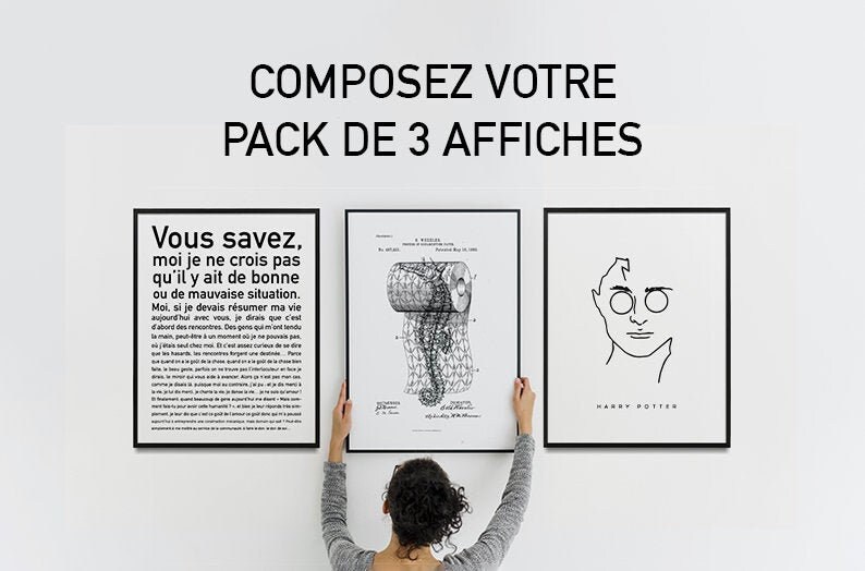 Lot de 3 Affiches - Pack A3 Le Cartel Français