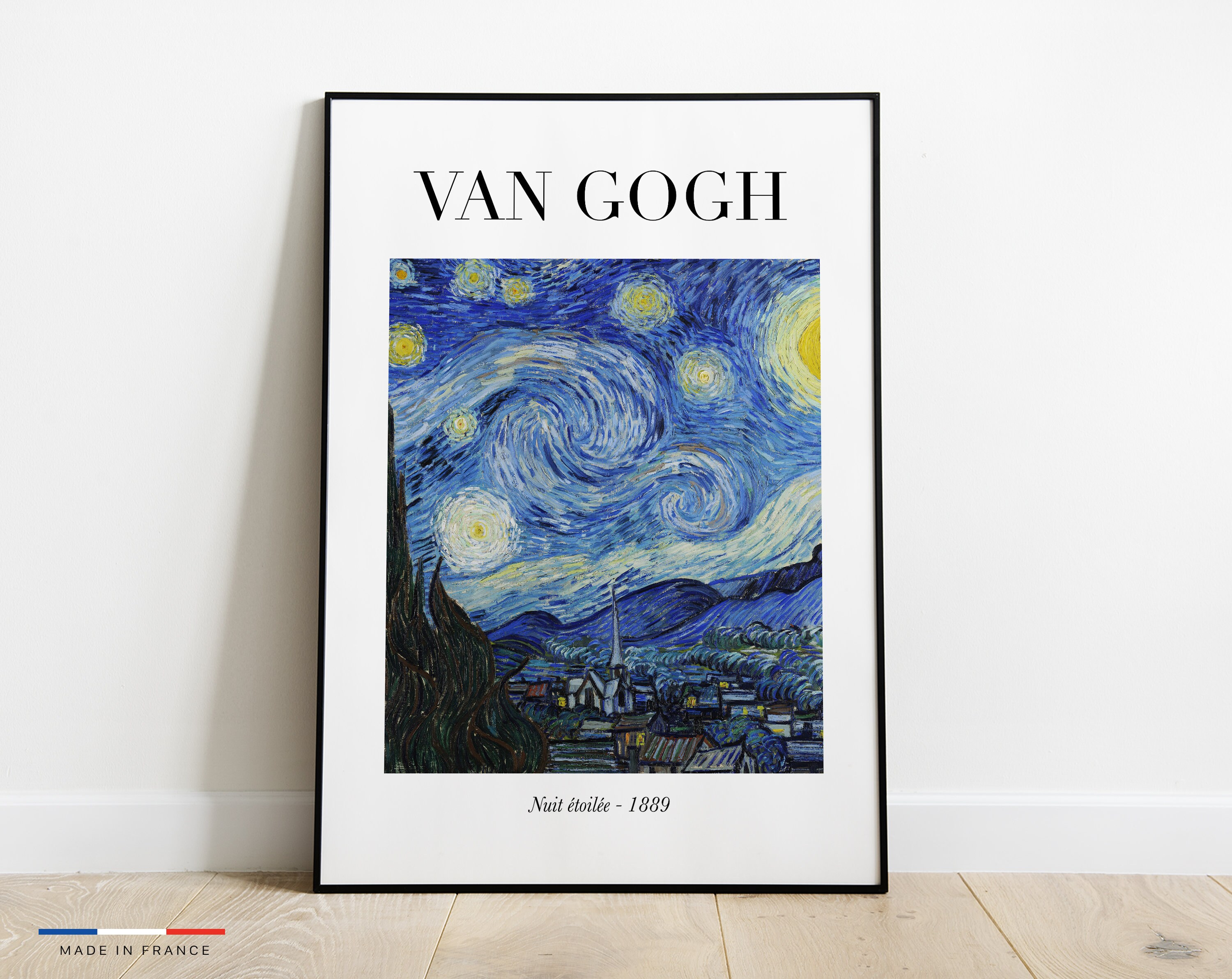 Affiche Nuit Étoilée Van Gogh - Poster Peintre