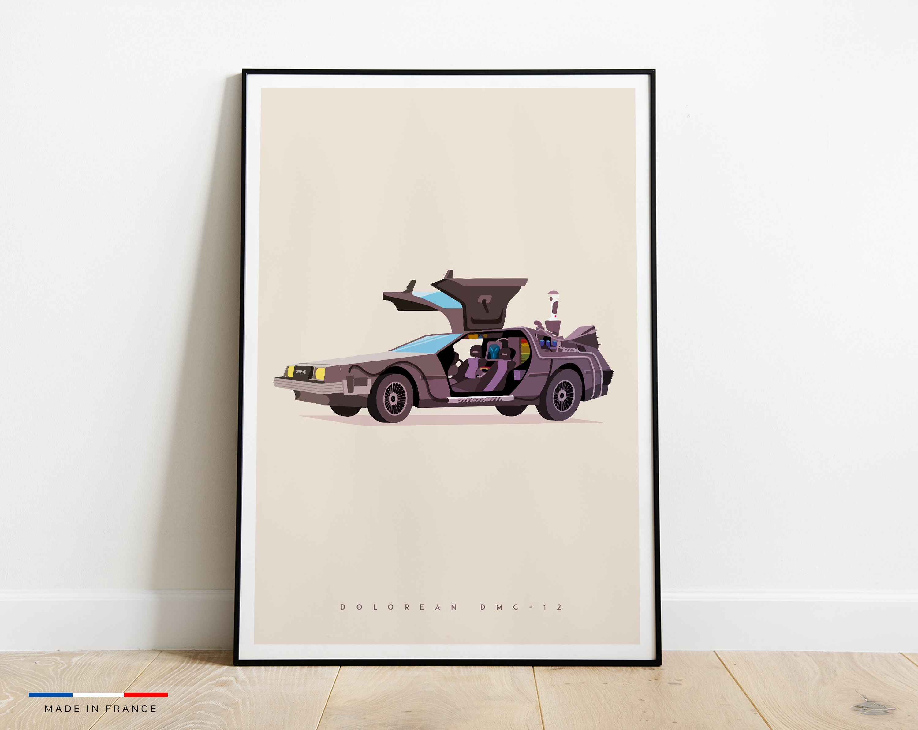Dolorean Dmc 12 - Affiche Made in France