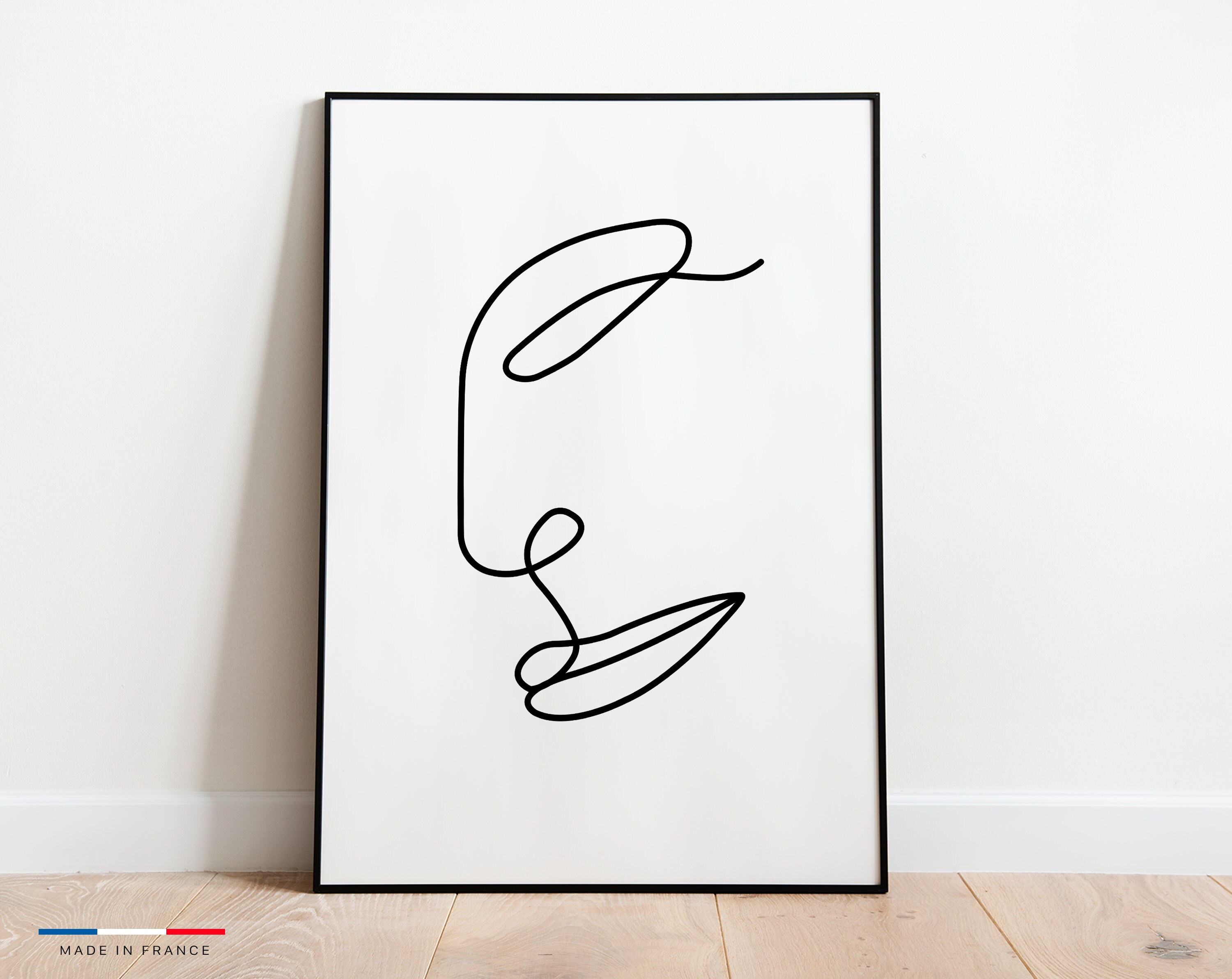 Le Profil - Affiche Minimaliste