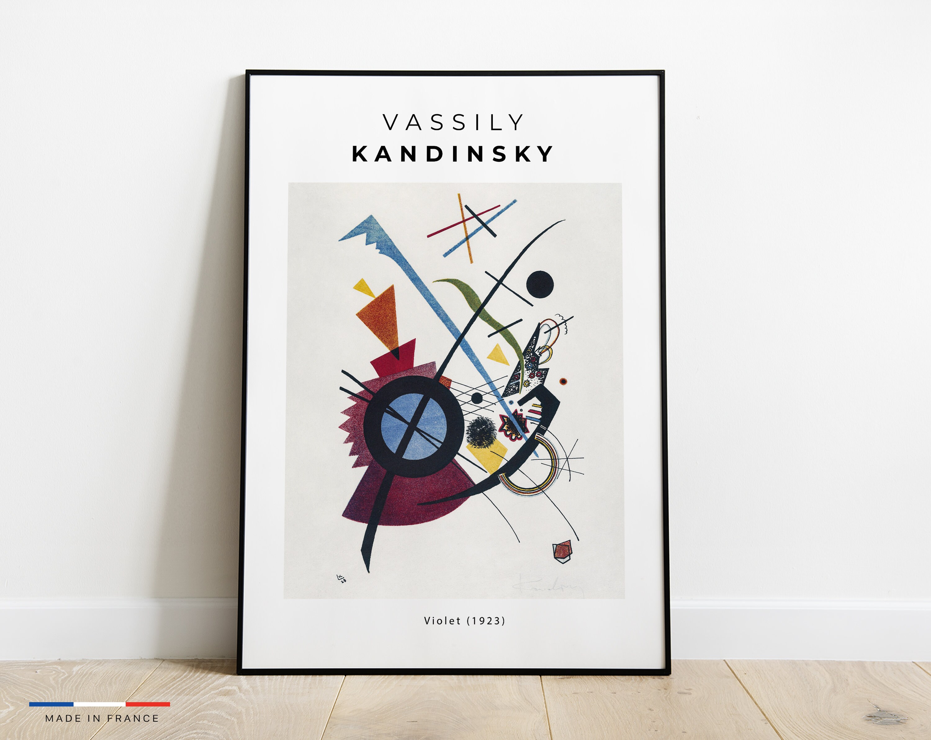 Affiche Violet - Poster Abstrait Kandinsky