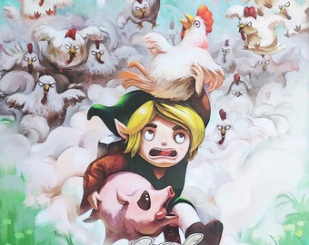 Zelda - Cucco's Revenge Poster Print 12 x 18