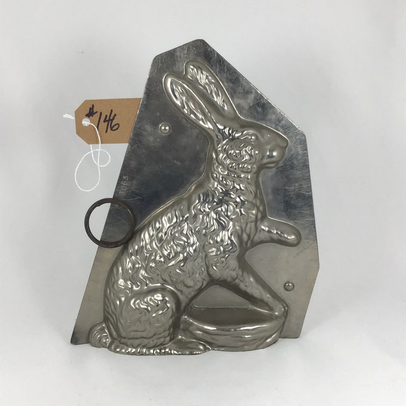 Vintage Large Sitting Rabbit 2 Part Metal Chocolate Mold - Etsy