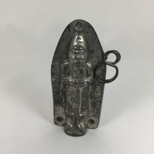 Santa two part metal chocolate mold