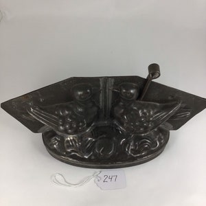 Vintage Sommet Doves Two Part Metal Chocolate Mold