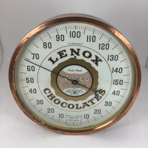 Vintage New England Confectionery Company Advertising Thermometer