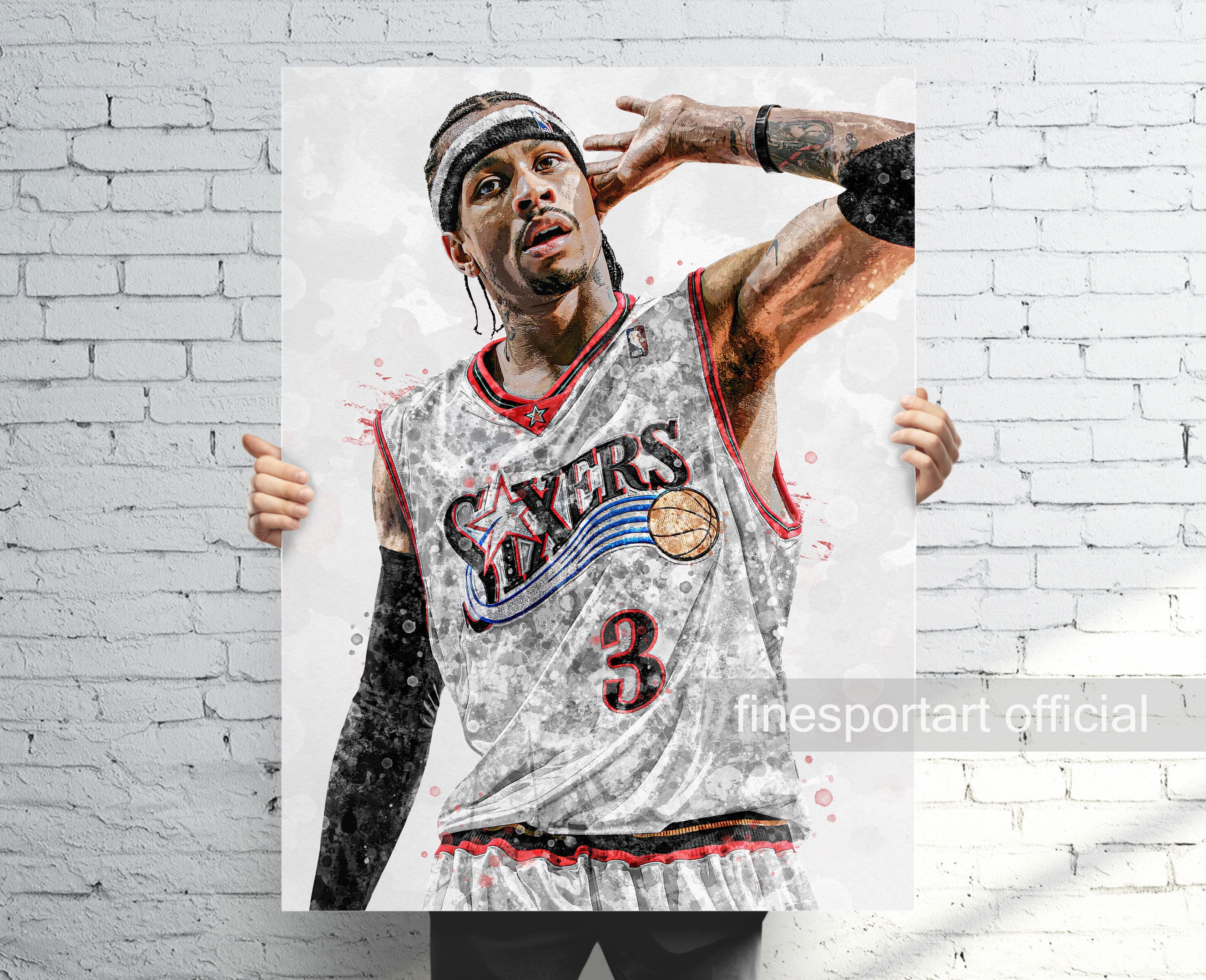 TUITA Allen Iverson USA Basketball Player Poster (2) Canvas Wall Art Prints  Poster Gifts Photo Picture Painting Posters Room Decor Home Decorative