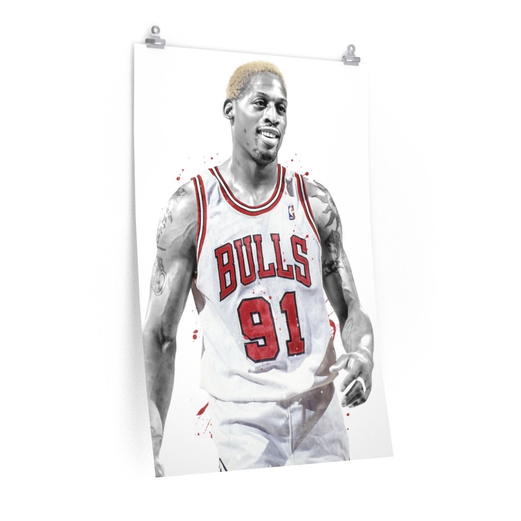 デニス ロッドマン シカゴ ポスター、キャンバス、バスケットボール
