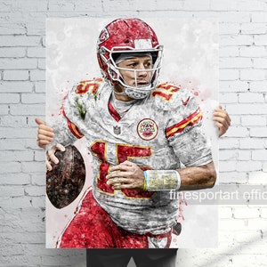 Patrick Kansas City Poster (V2), Canvas, Football print, Sports wall art, Man Cave, Gift, Kids Room Decor