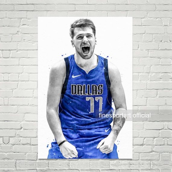 Luka Doncic Poster Print Dallas Mavericks Canvas Print -  Singapore