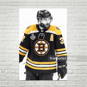 Patrice Bergeron Boston Poster, Canvas, Hockey print, Sports wall art, Kids room decor, Man Cave, Gift