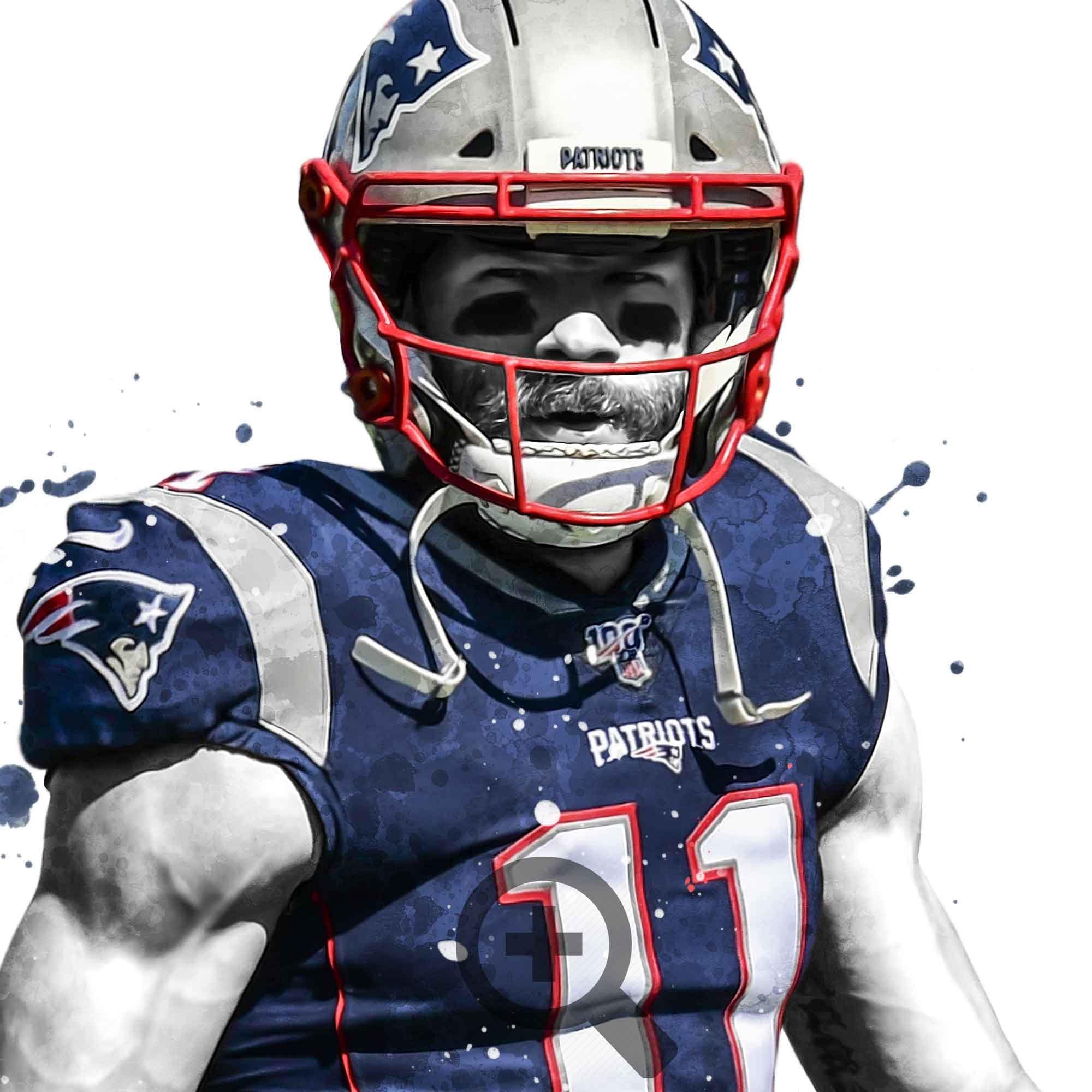 Julian Edelman New England Poster Canvas Football Print - Etsy UK