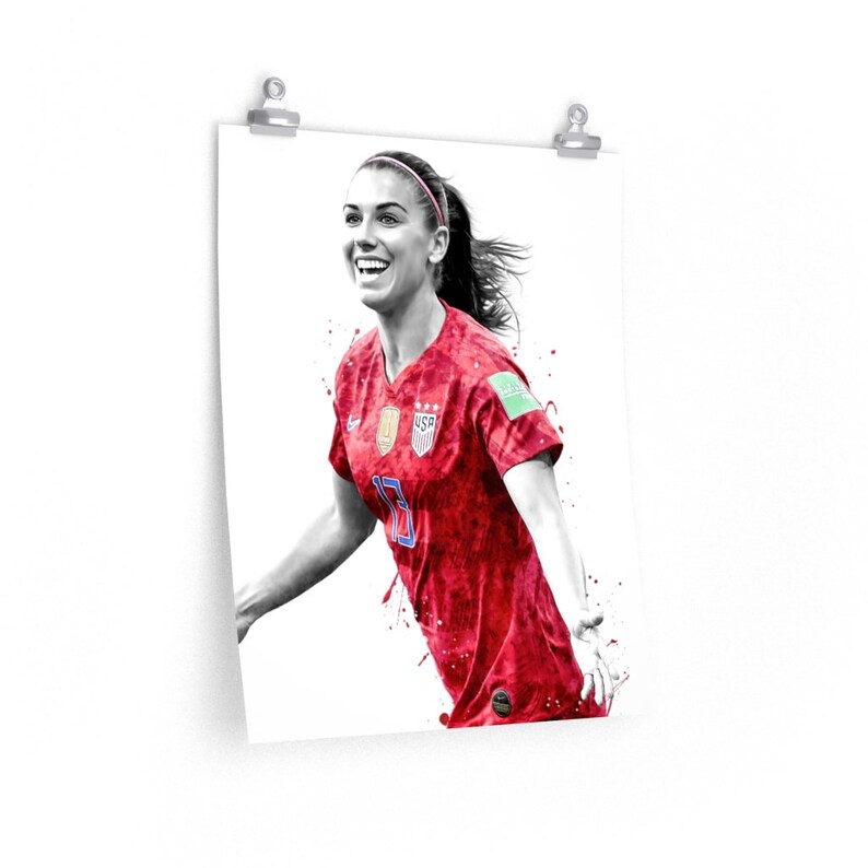 Alex Morgan USA team poster Football print Soccer posters | Etsy