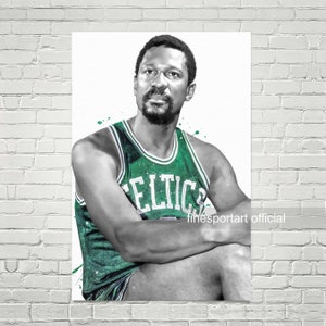Bill Russell #6 Patch Basketball Jersey patch Clovers=11 Rings Boston  Celtics
