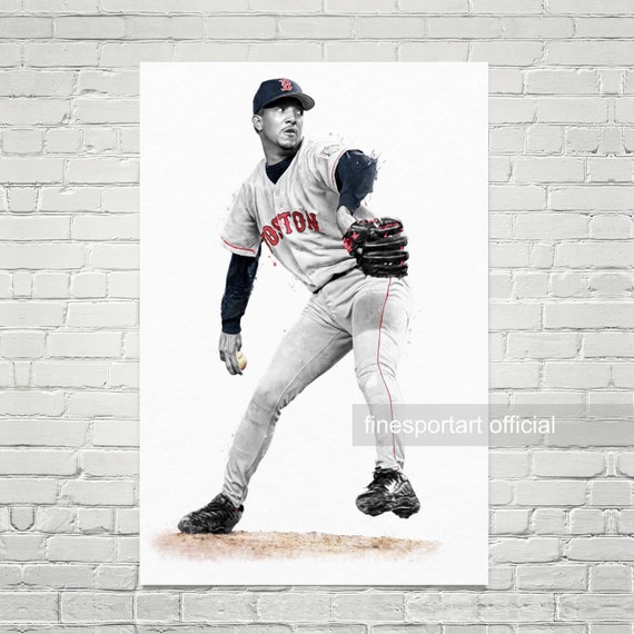 Pedro Martinez Boston Poster Canvas Baseball Print Sports 