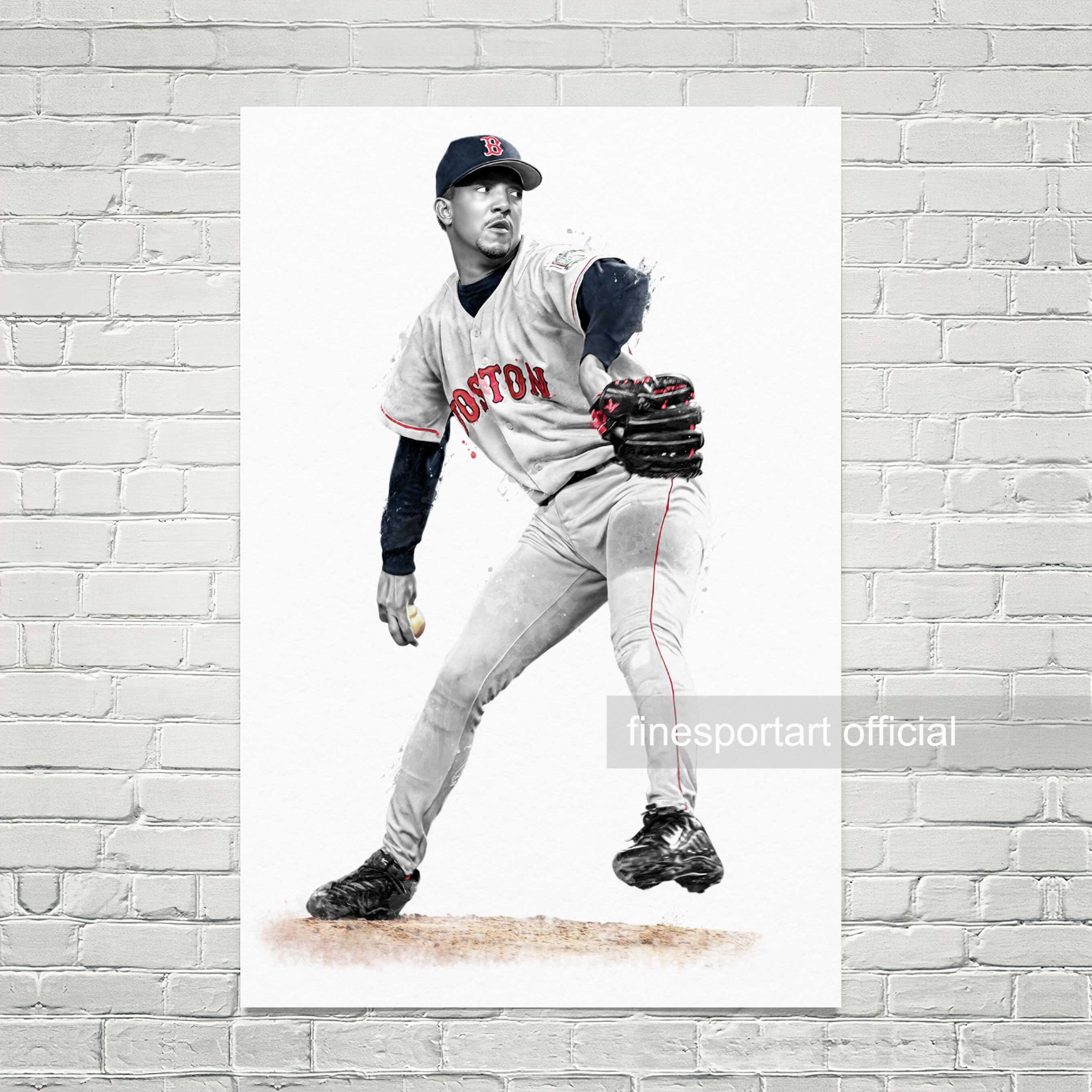 Pedro Martinez Boston Poster Canvas Baseball Print Sports | Etsy