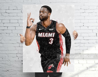 ドウェイン・ウェイド直筆サイン入り 8x10 写真 マイアミ・ヒート NBA