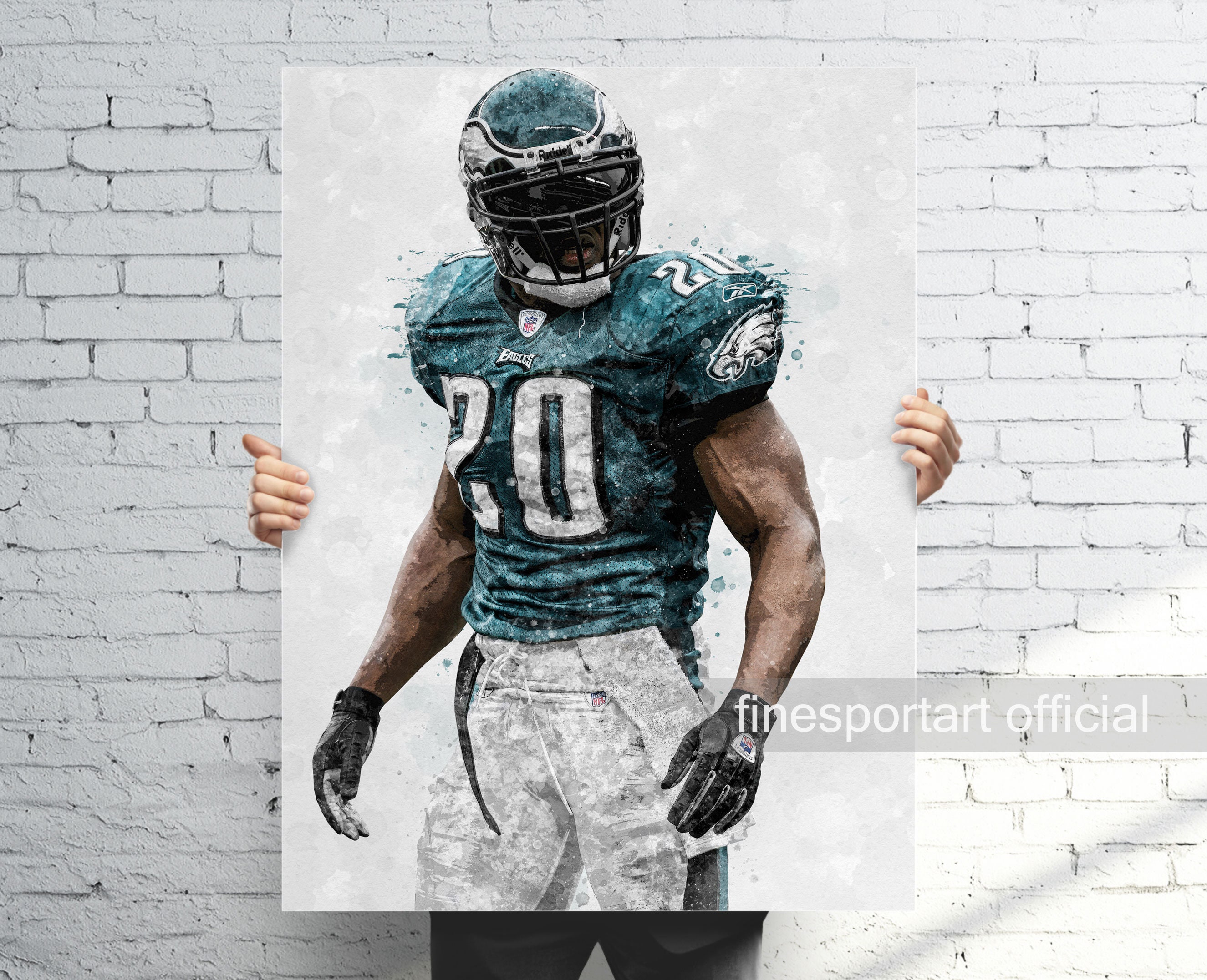 Brian Dawkins Philadelphia Poster Canvas Football Print Sports Wall Art Man Cave Gift Kids Room Decor Etsy