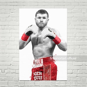 Sport Poster, Canvas, Boxing print, Sports wall art, Kids room decor, Man Cave, Gift