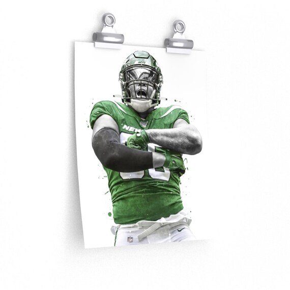 Quinnen Williams New York Poster Canvas Football Print Sports Wall Art Kids Room Decor Man Cave Gift Etsy