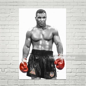 Póster deportivo, lienzo, impresión de boxeo, arte de pared deportivo, decoración de la habitación de los niños, cueva del hombre, regalo