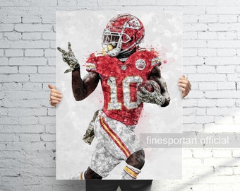 Iconic Pics Tyreek Hill Signiertes Foto Kansas City Chiefs NFL Mit Passepartout
